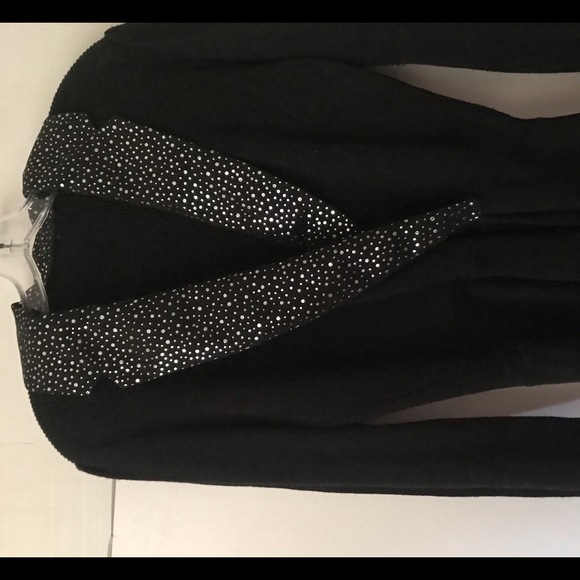 Vintage St John Knit Black Dress Sequins sz 6 USA Original Owner Holiday Dress - Picture 15 of 16